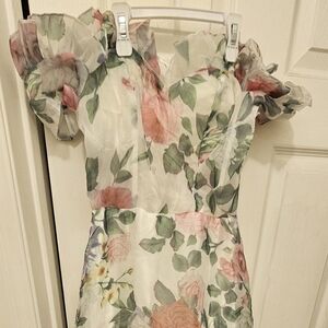 Floral Strapless Dress